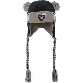 Lids Youth Outerstuff Black Las Vegas Raiders Wordmark Ears Trooper Knit Hat