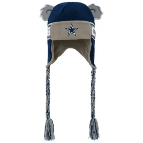 Lids Youth Outerstuff Navy Dallas Cowboys Wordmark Ears Trooper Knit Hat