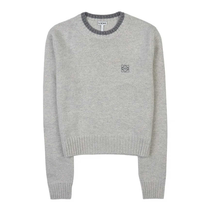 LOEWE  |Crew Neck Casual Style Wool Street Style Long Sleeves Plain