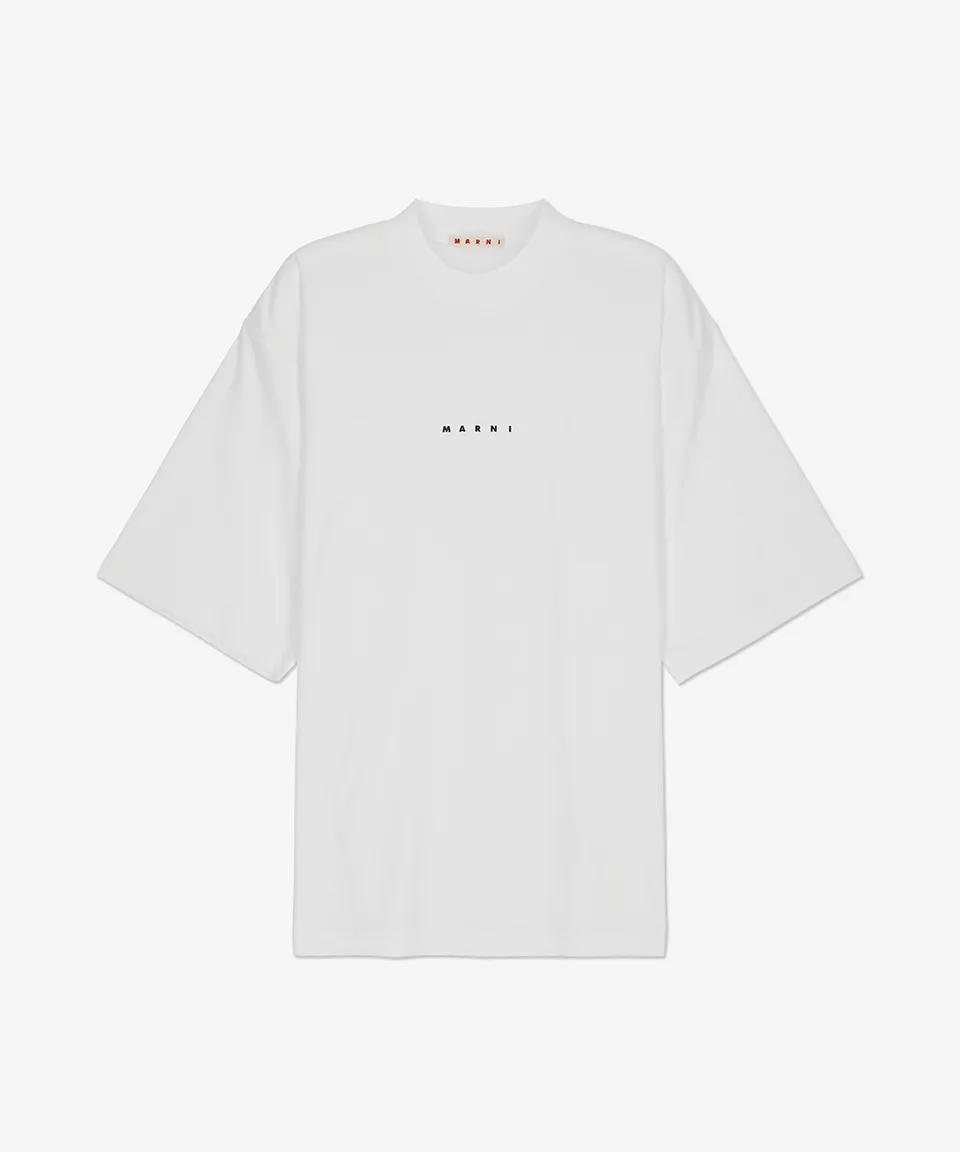 MARNI  |Crew Neck Street Style Plain Cotton Short Sleeves Logo