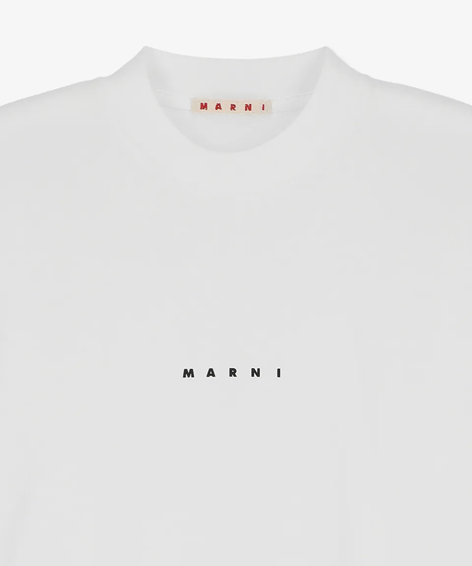 MARNI  |Crew Neck Street Style Plain Cotton Short Sleeves Logo