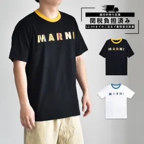 MARNI  |Crew Neck Unisex Street Style Cotton Short Sleeves Logo