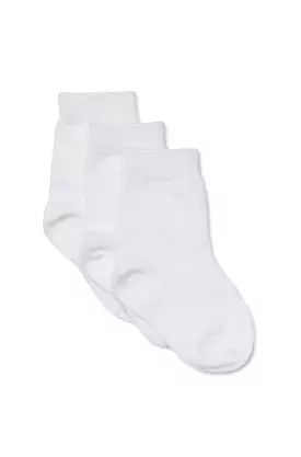 Marquise Knitted Socks 3 Pairs - White