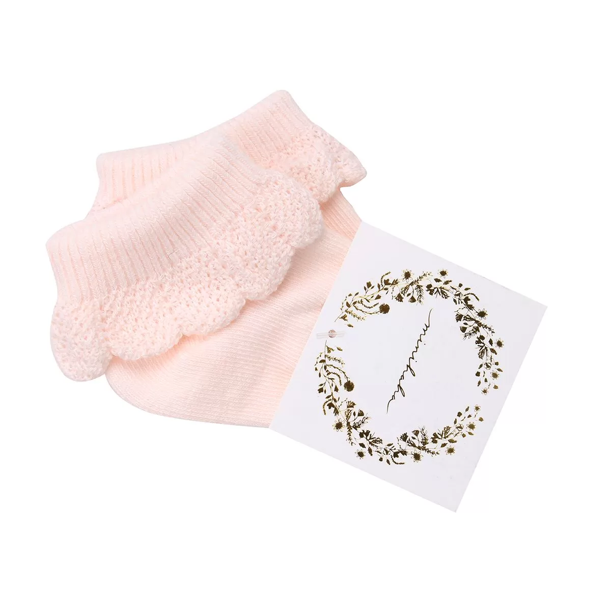 Minihaha Drop Needle Socks - Pale Pink