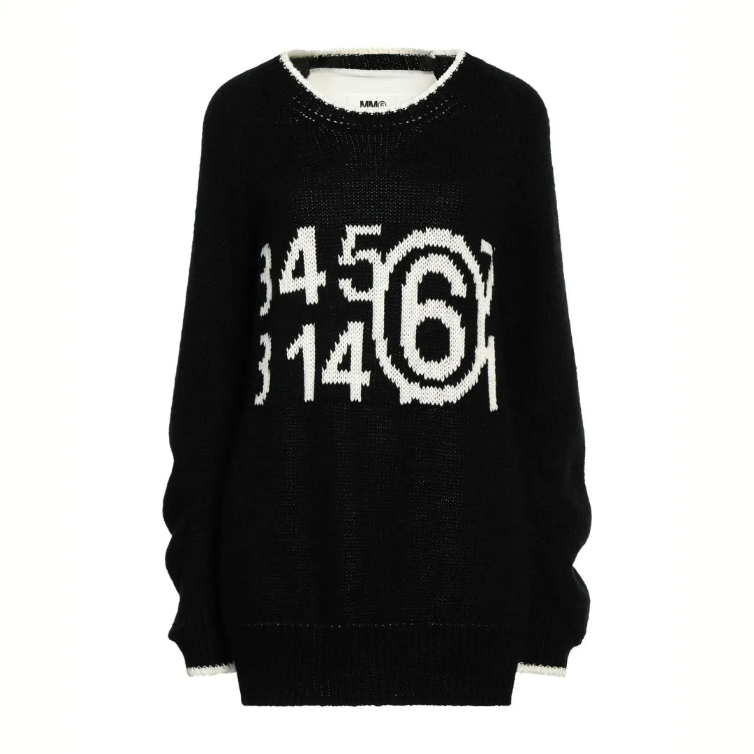 MM6 Maison Margiela  |Crew Neck Casual Style Unisex Street Style Long Sleeves