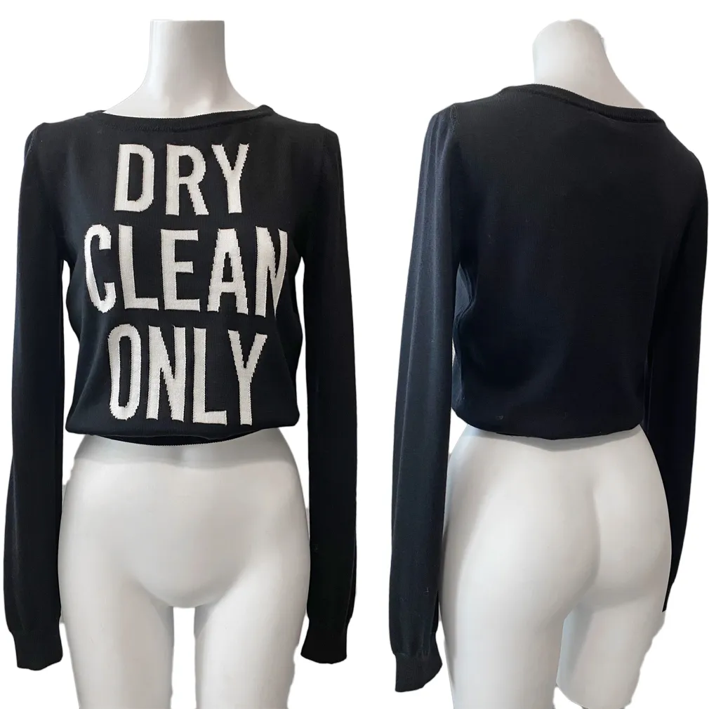 Moschino  |Crew Neck Casual Style Wool Long Sleeves Medium Office Style