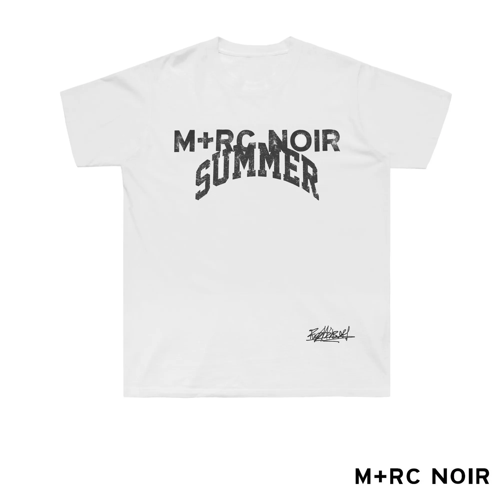 MRC NOIR  |Crew Neck Flower Patterns Unisex Street Style Collaboration