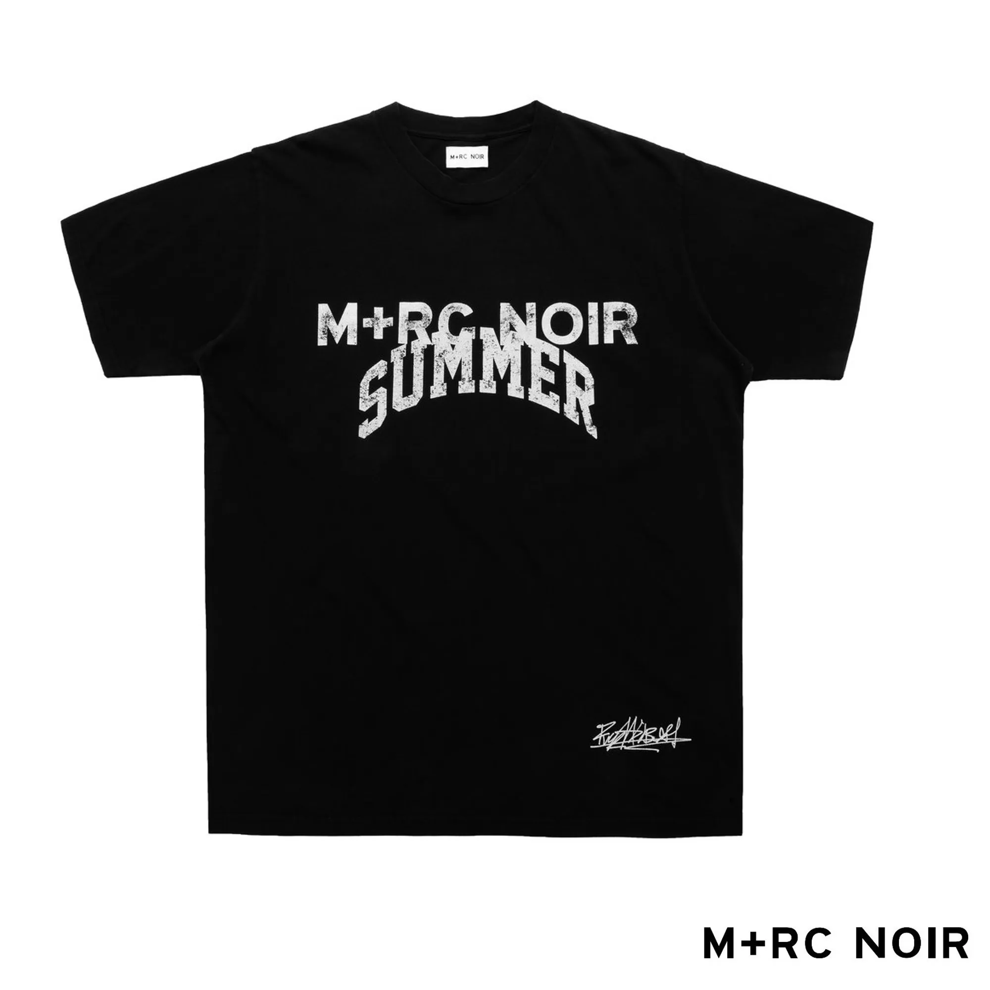 MRC NOIR  |Crew Neck Flower Patterns Unisex Street Style Collaboration