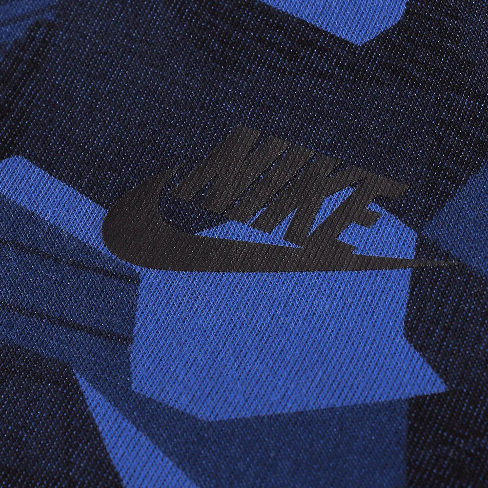 Nike Tech Fleece Camo WindrunnerGame Royal & Black