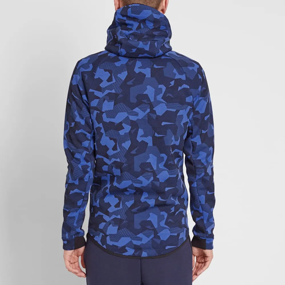 Nike Tech Fleece Camo WindrunnerGame Royal & Black