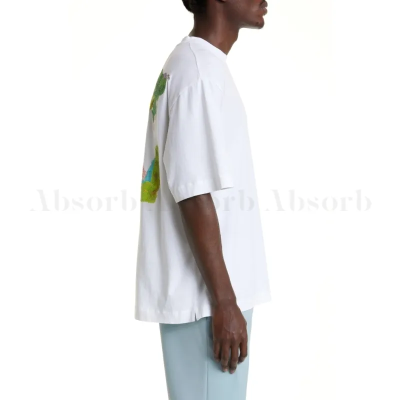 Off-White  |Crew Neck Street Style Cotton Short Sleeves