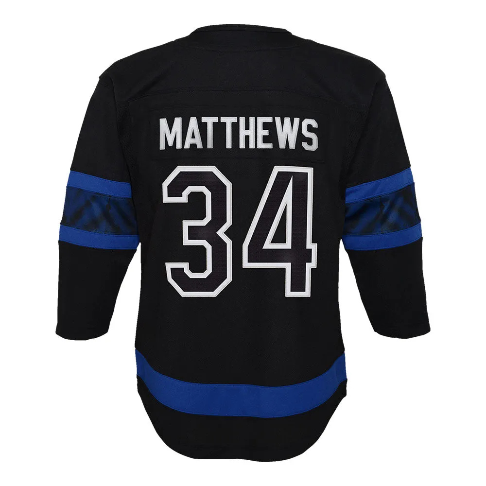 OUTERSTUFF TORONTO MAPLE LEAFS AUSTON MATTHEWS INFANT BLACK THIRD JERSEY