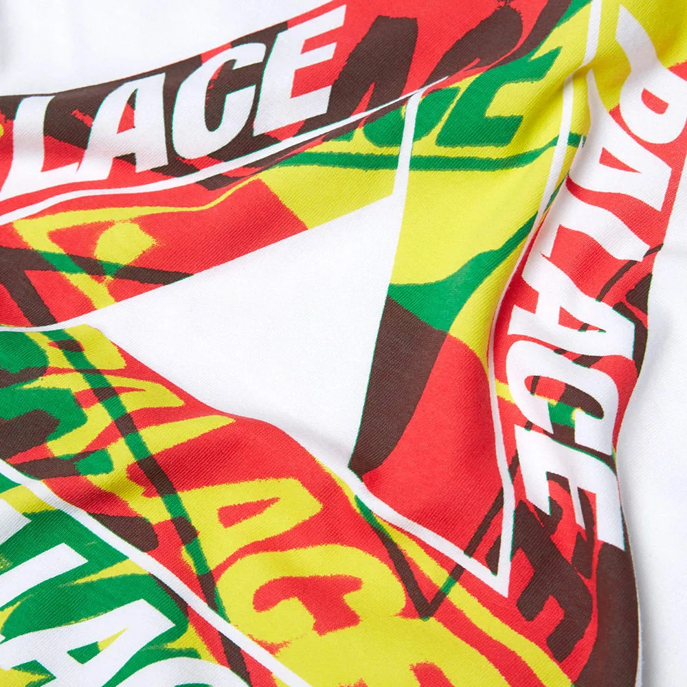 Palace One Wave Rasta TeeWhite