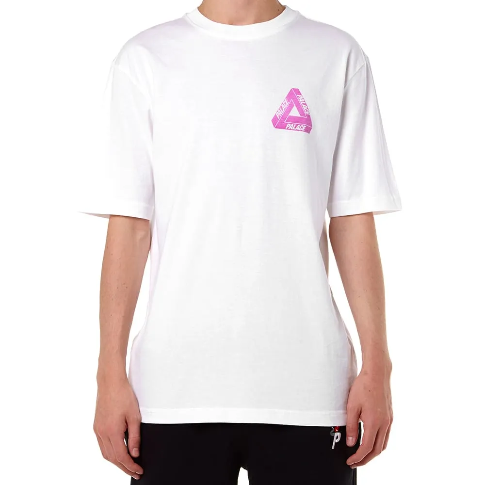 Palace Tri Hyper TeeWhite, Pink & Blue