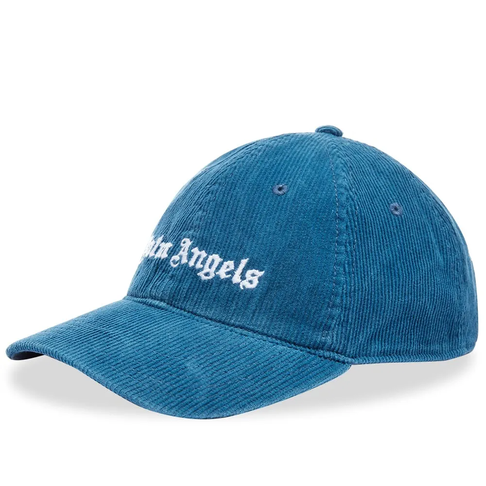 Palm Angels Cord Logo CapLight Blue