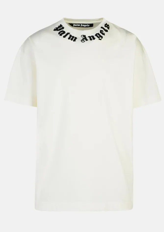 Palm Angels  |Crew Neck Street Style Cotton Short Sleeves Logo