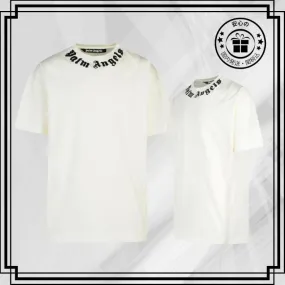 Palm Angels  |Crew Neck Street Style Cotton Short Sleeves Logo