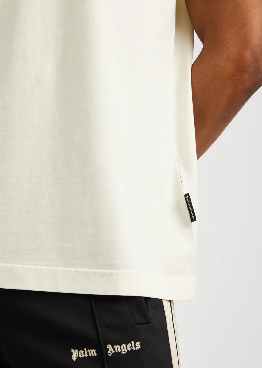 Palm Angels  |Crew Neck Street Style Plain Cotton Short Sleeves Logo