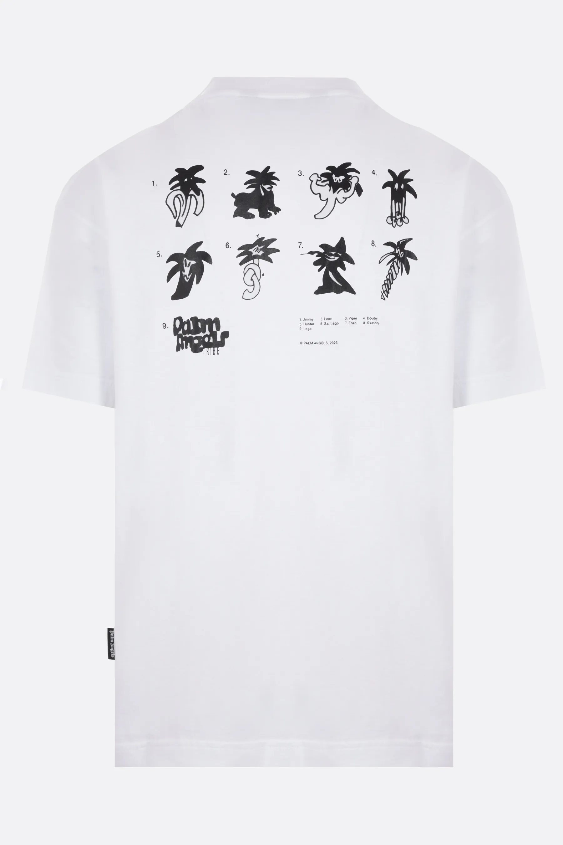 Palm Angels  |Crew Neck Street Style Plain Short Sleeves Logo