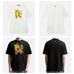 Palm Angels  |Monogram Street Style Plain Cotton Short Sleeves Logo