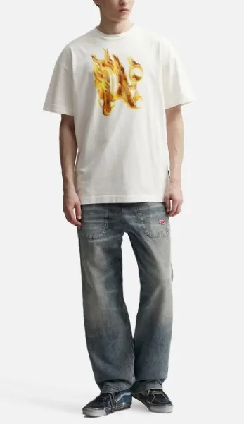 Palm Angels  |Monogram Street Style Plain Cotton Short Sleeves Logo