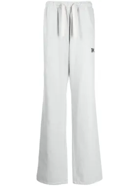 Palm Angels Pantalon gris Monogramme