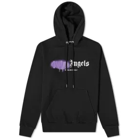 Palm Angels Shanghai Sprayed Logo HoodyBlack & Purple