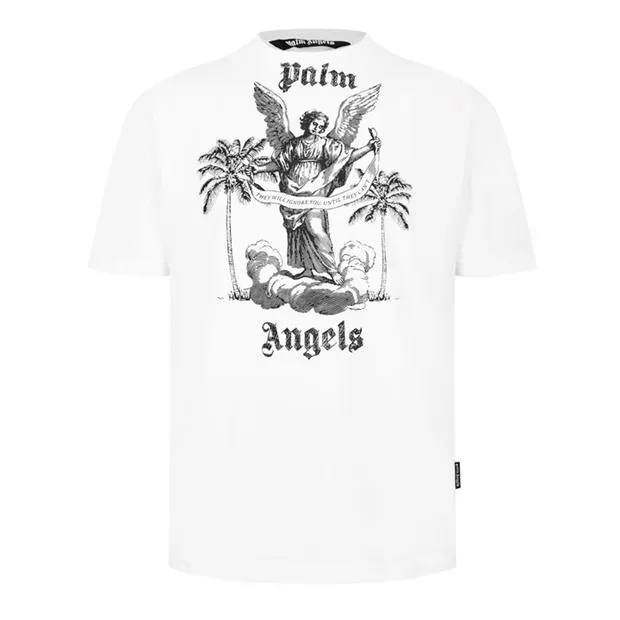 Palm Angels  |Tropical Patterns Street Style U-Neck Plain Cotton