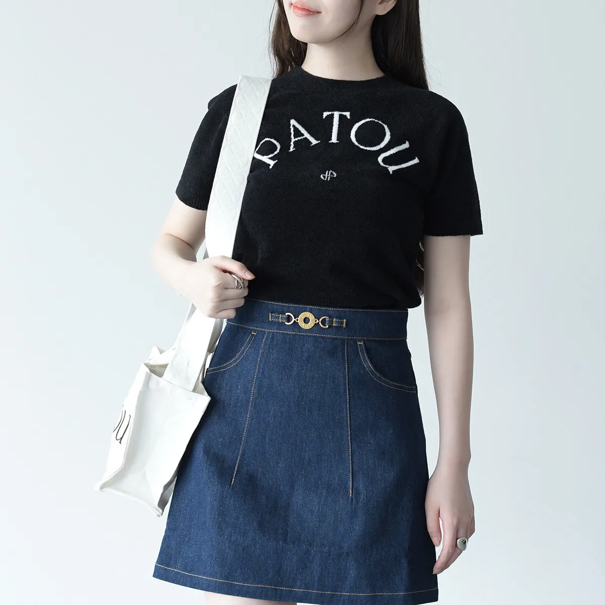 PATOU  |Crew Neck Cotton Short Sleeves Logo V-neck & Crew neck