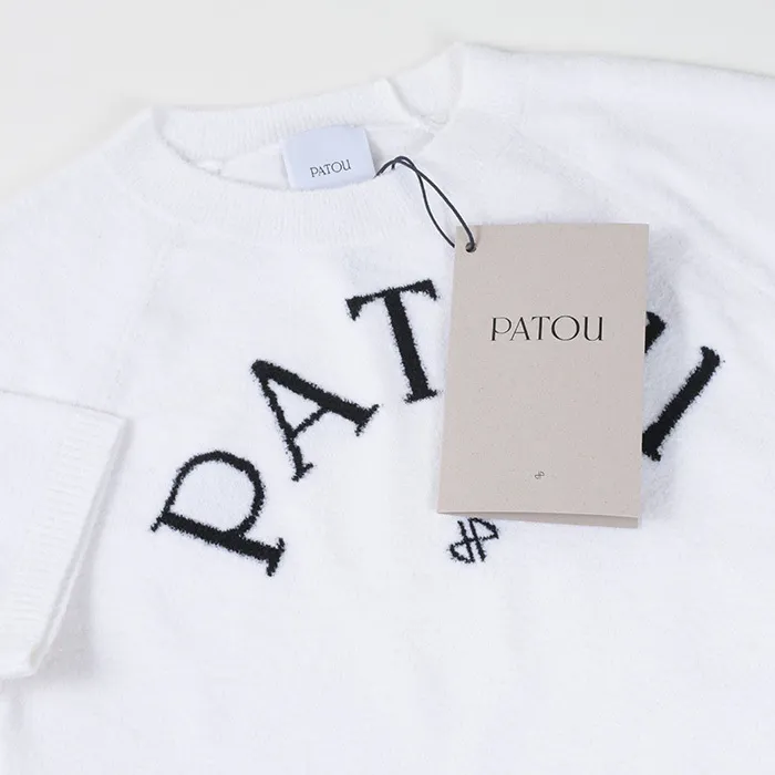 PATOU  |Crew Neck Cotton Short Sleeves Logo V-neck & Crew neck