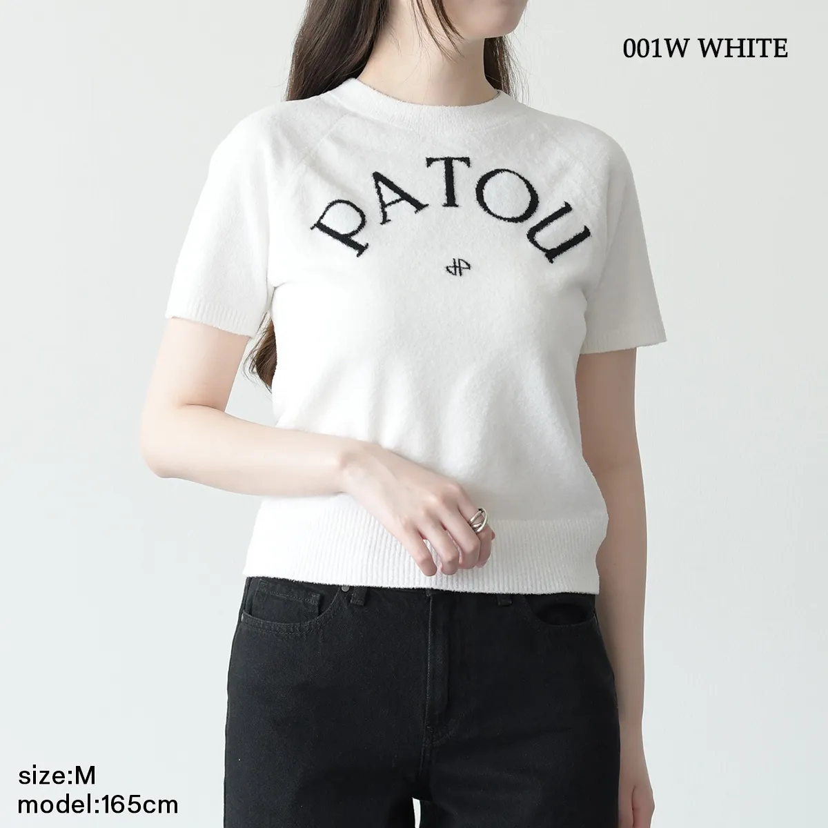 PATOU  |Crew Neck Cotton Short Sleeves Logo V-neck & Crew neck