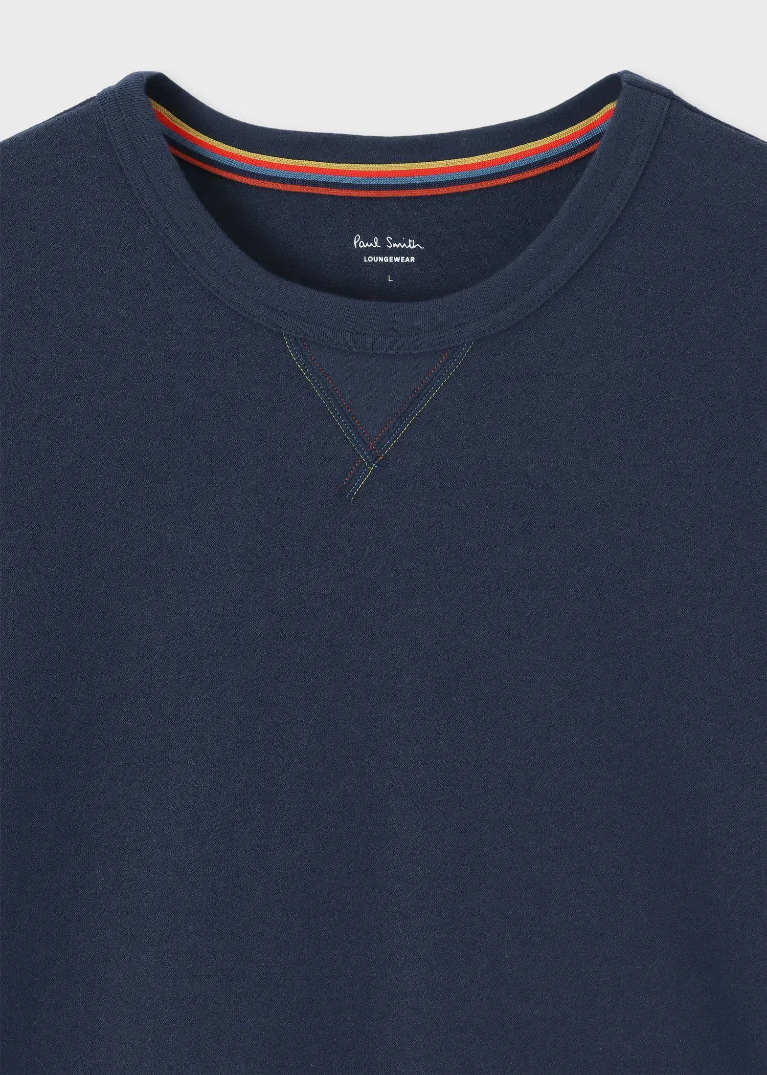 Paul Smith  |Crew Neck Stripes Unisex Blended Fabrics Street Style Plain