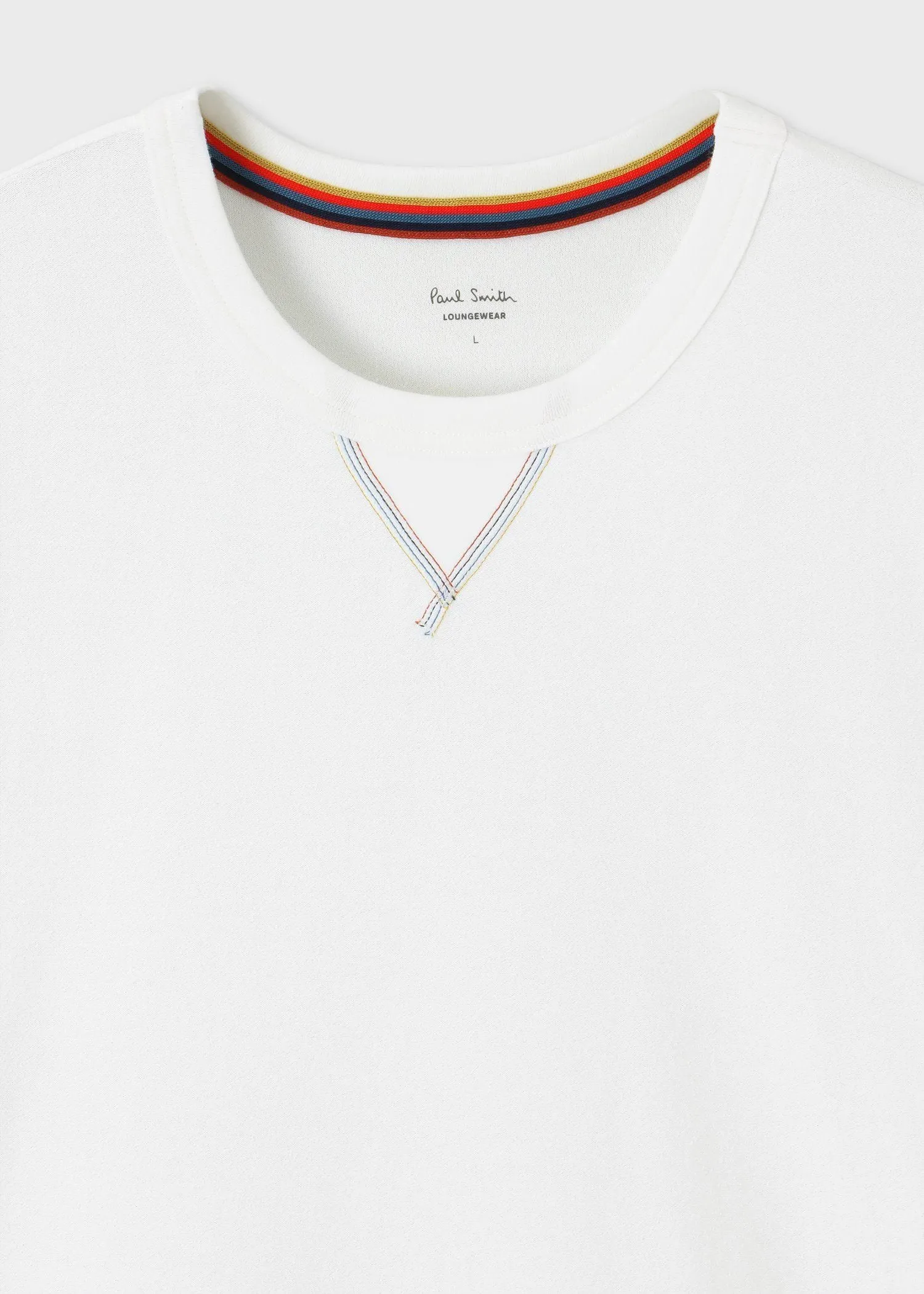 Paul Smith  |Crew Neck Stripes Unisex Blended Fabrics Street Style Plain