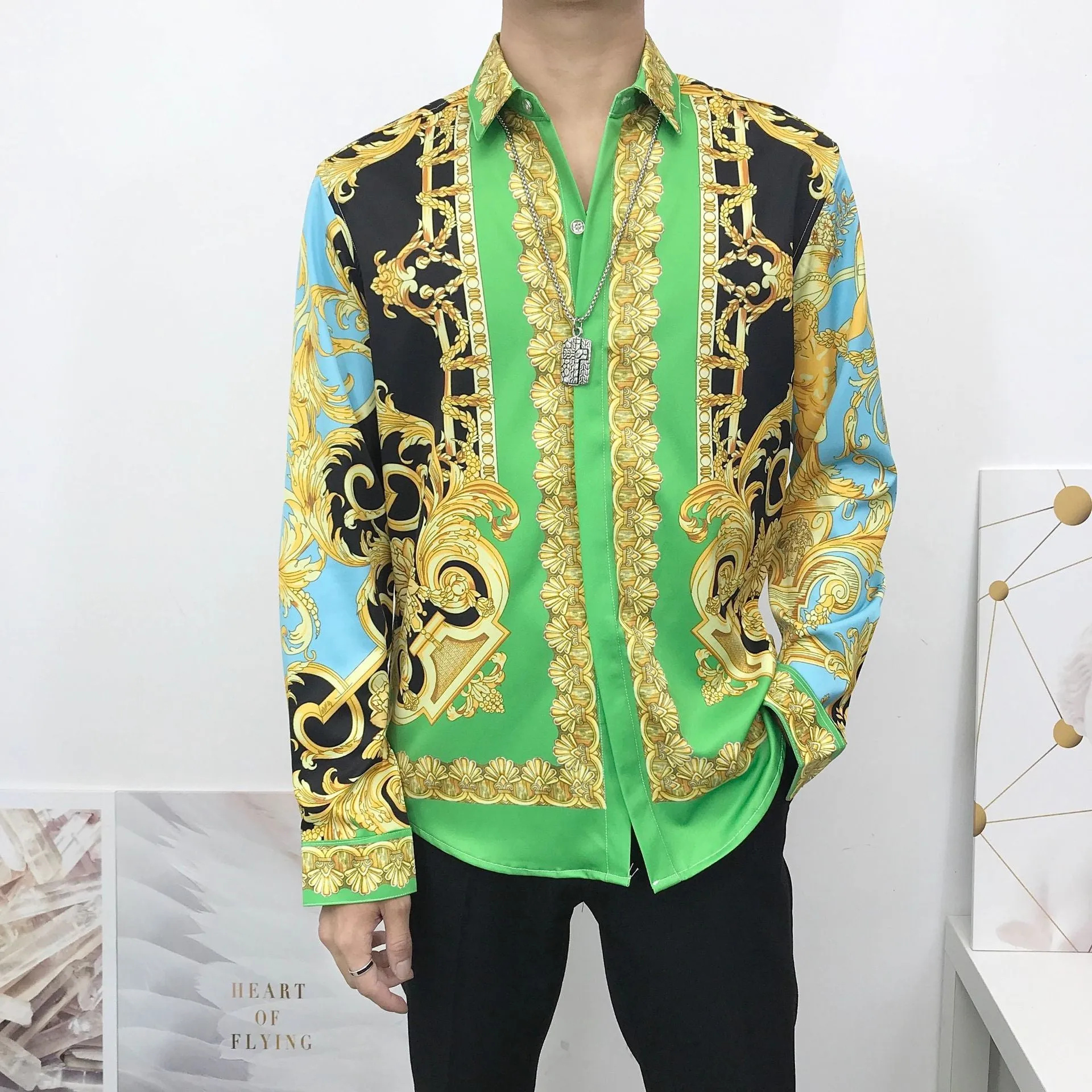 Personality Palace Yan Pattern Printing Thin