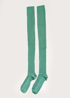 Pim Green Overknee Socks