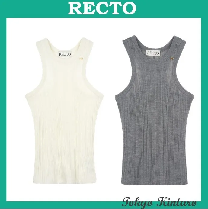 RECTO  |Wool Street Style Logo Tanks & Camisoles