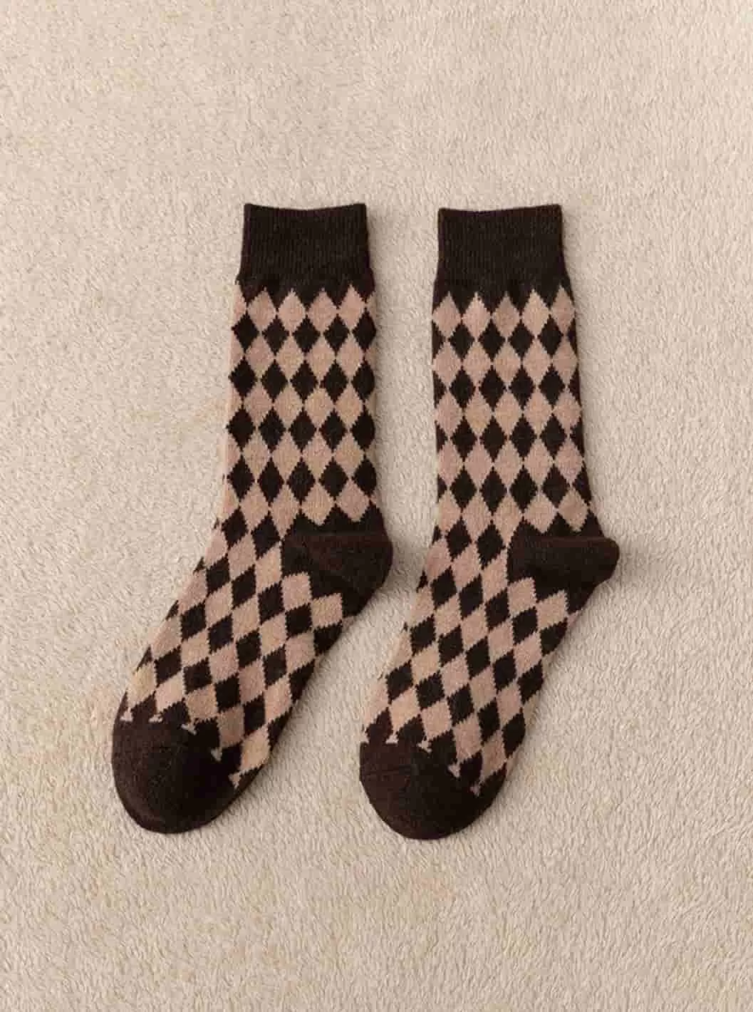 Retro cotton socks