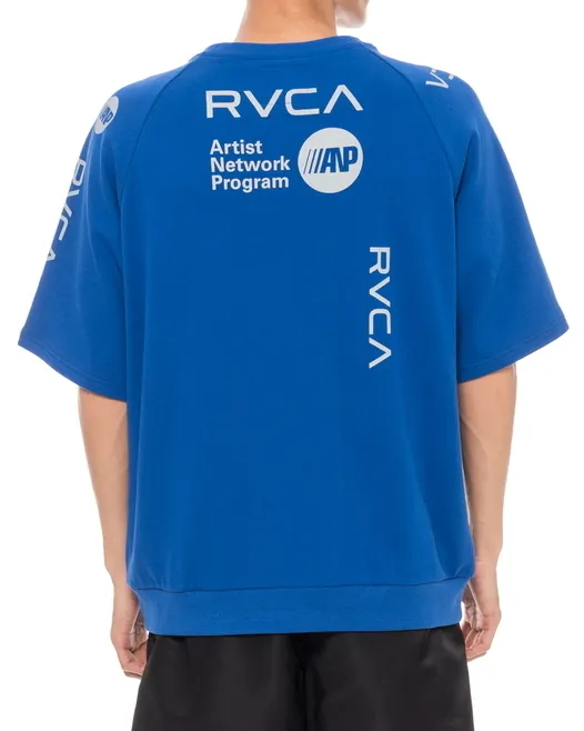 RVCA  |Crew Neck Unisex Plain Short Sleeves Logo Crew Neck T-Shirts