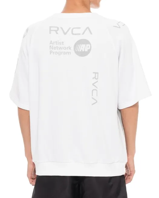 RVCA  |Crew Neck Unisex Plain Short Sleeves Logo Crew Neck T-Shirts