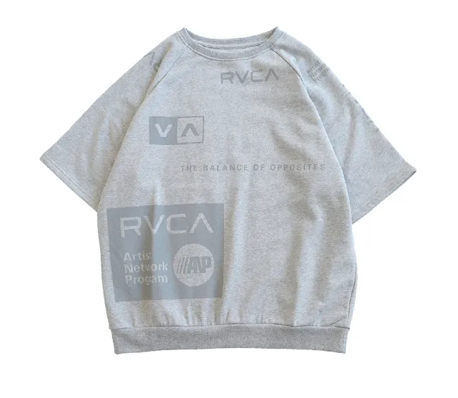 RVCA  |Crew Neck Unisex Plain Short Sleeves Logo Crew Neck T-Shirts