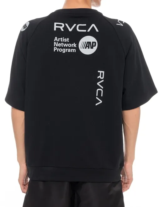 RVCA  |Crew Neck Unisex Plain Short Sleeves Logo Crew Neck T-Shirts