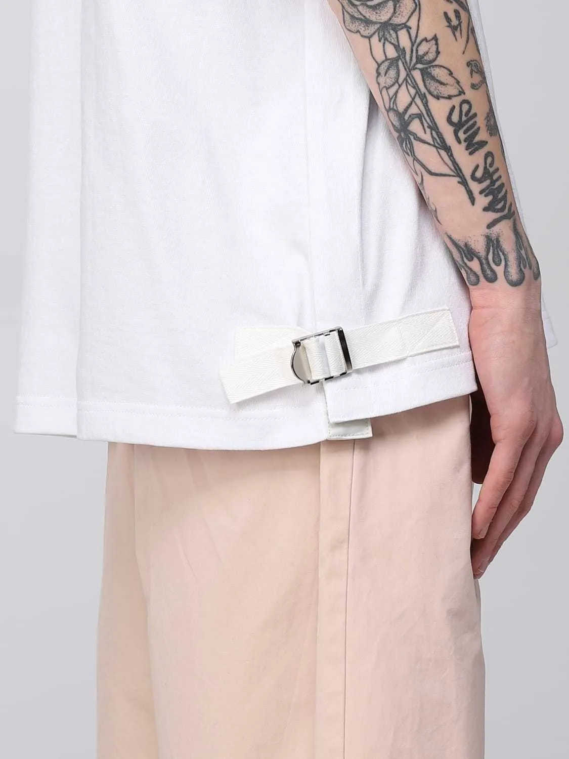 sacai  |Crew Neck Plain Cotton Short Sleeves Designers