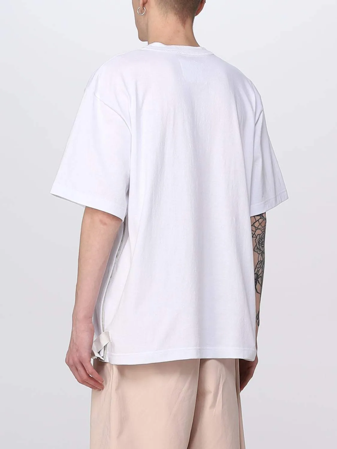 sacai  |Crew Neck Plain Cotton Short Sleeves Designers