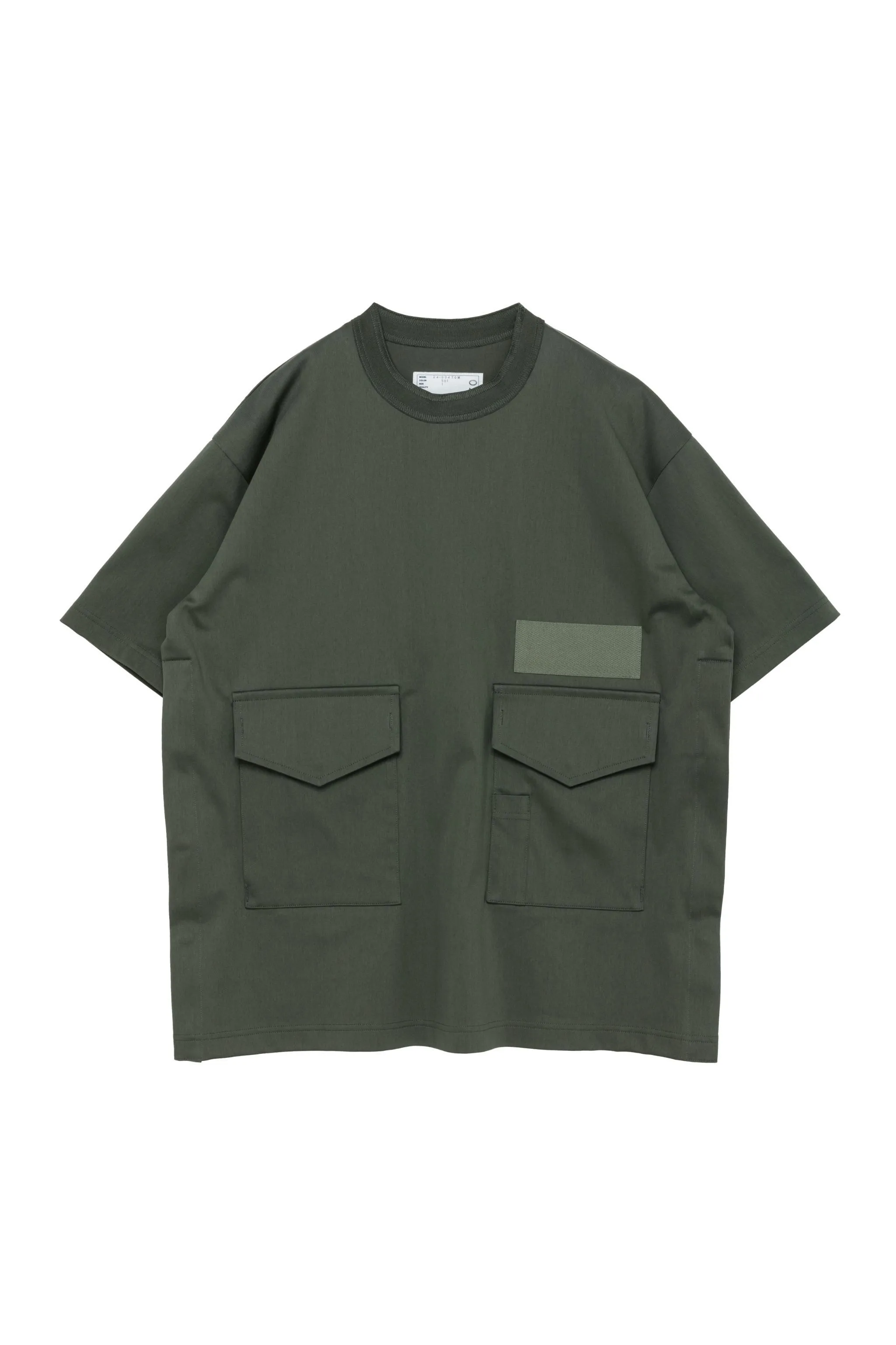 sacai  |Crew Neck Street Style Plain Cotton Short Sleeves Designers