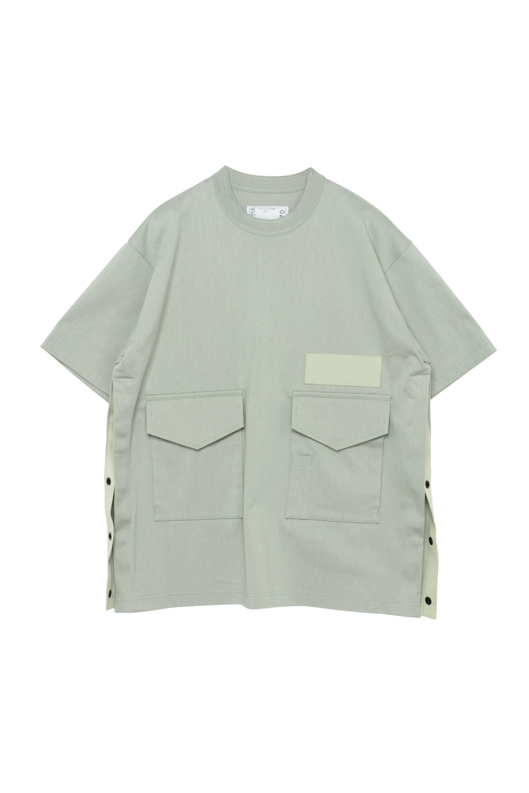 sacai  |Crew Neck Street Style Plain Cotton Short Sleeves Designers