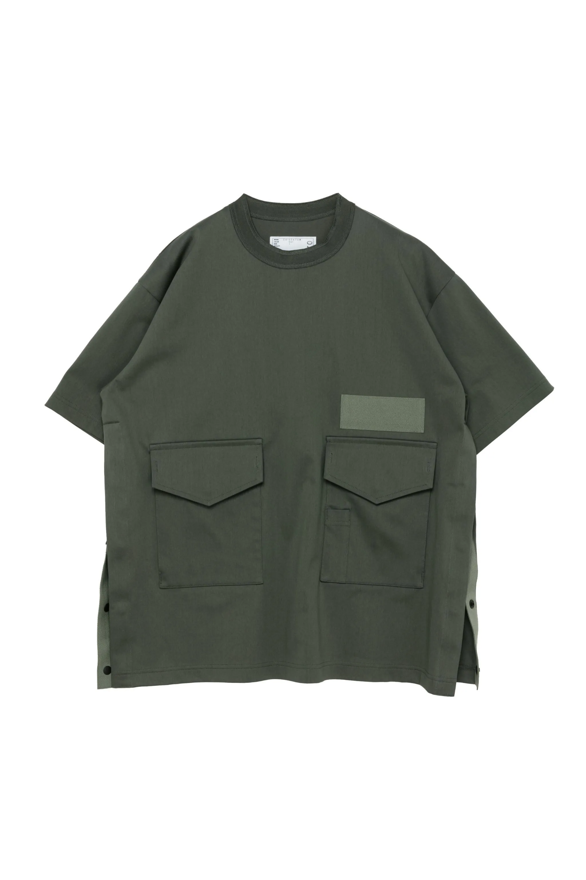 sacai  |Crew Neck Street Style Plain Cotton Short Sleeves Designers