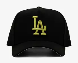 Shoe Palace Exclusive Los Angeles Dodgers 9Forty Snapback Mens Hat (Black/Green)