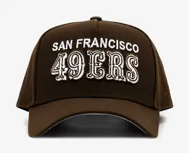 Shoe Palace Exclusive San Francisco 49ers 9Forty Snapback Mens Hat (Brown/White)