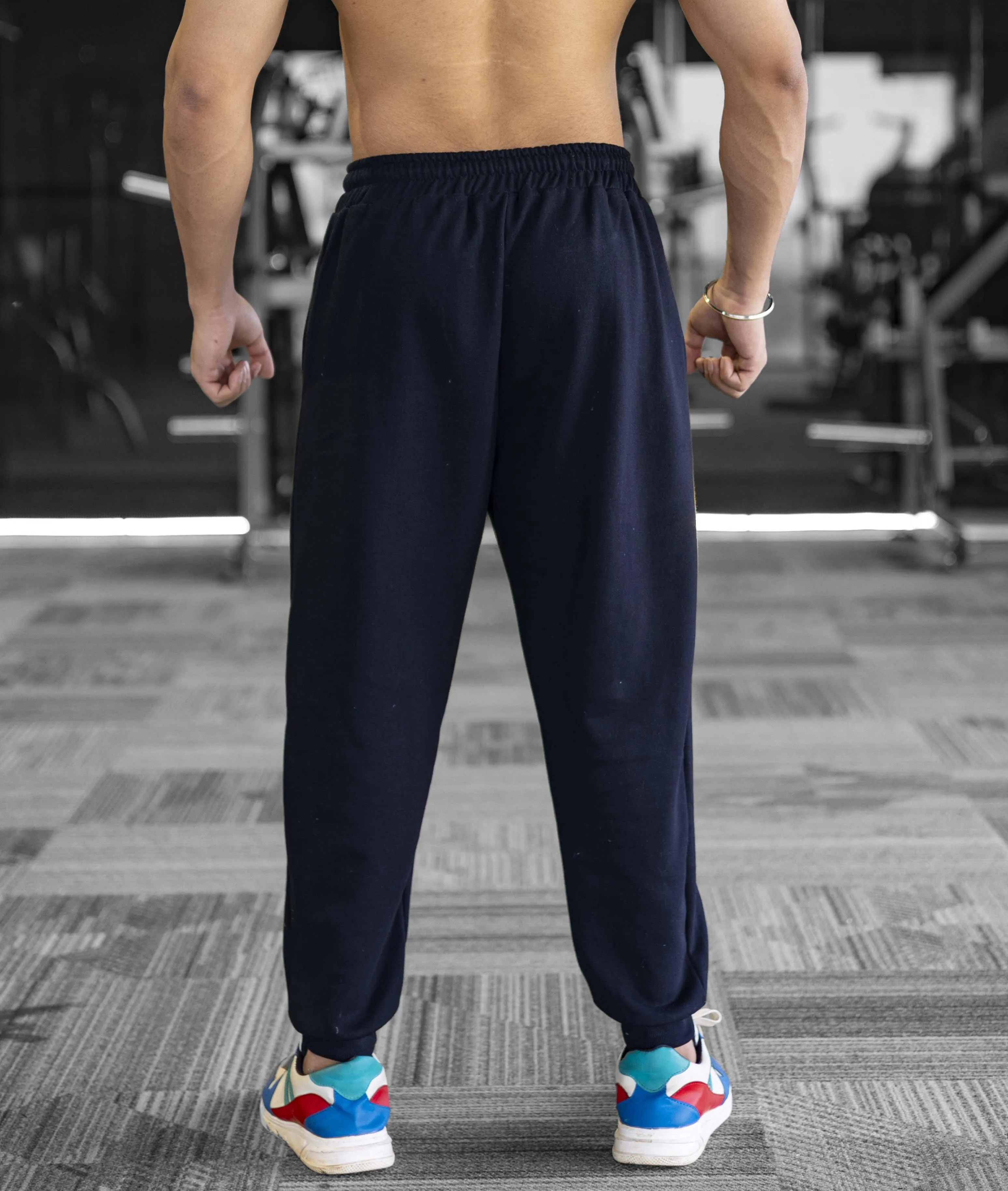 Signature Oversized GymX Bottoms: Night Blue