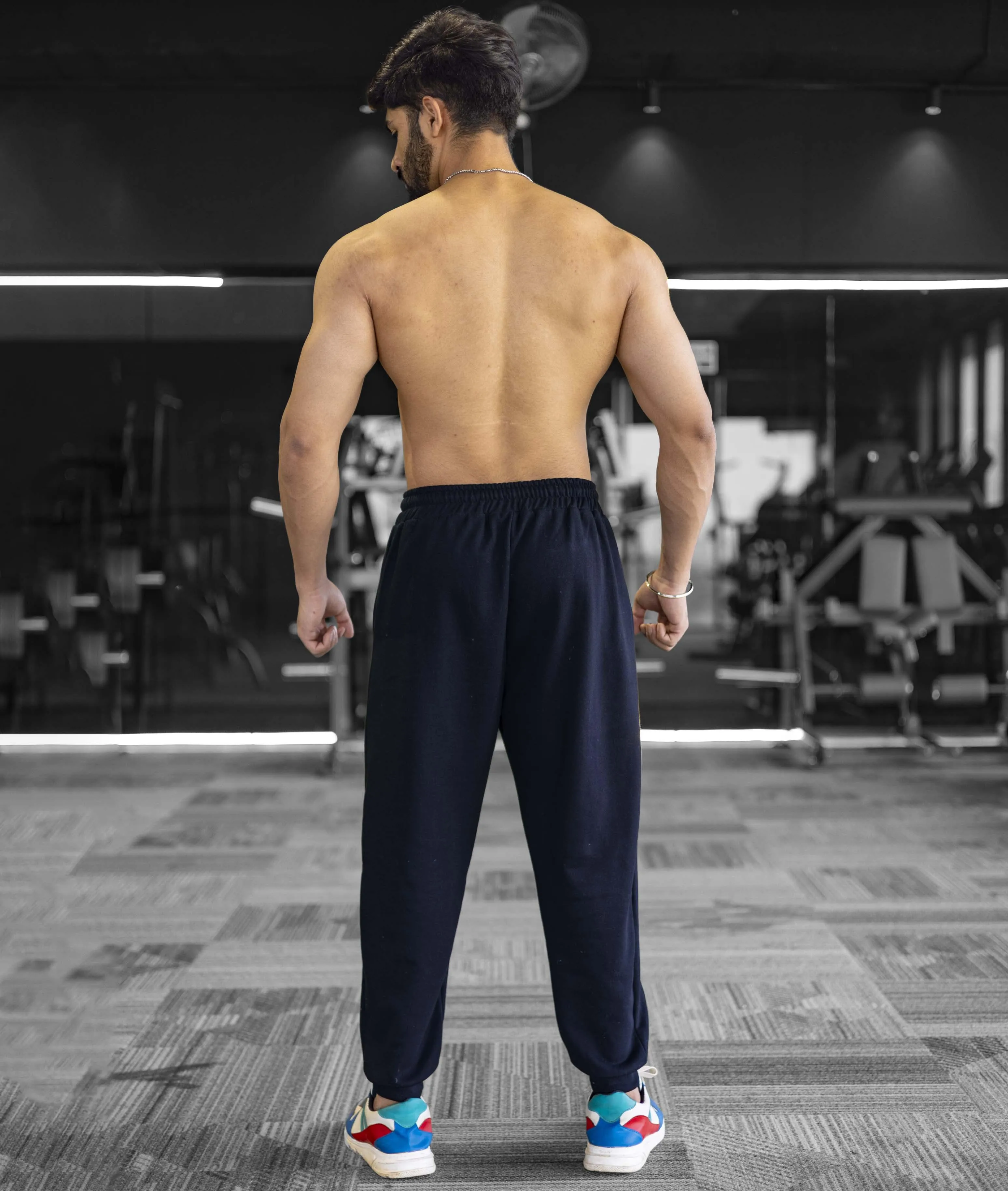 Signature Oversized GymX Bottoms: Night Blue